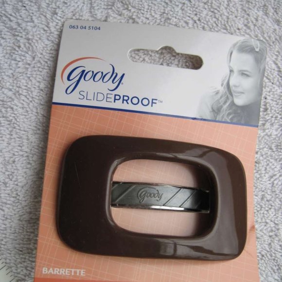 Goody Slide Proof Plastic Open Rectangle Hair Barrette Secure Tight Stay Put Fit - Picture 2 of 8